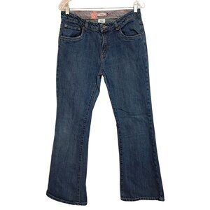 Levis 517 Stretch Flare Bootcut Jeans‎ Girls Sz 18.5 Plus Adjustable Waist 2009